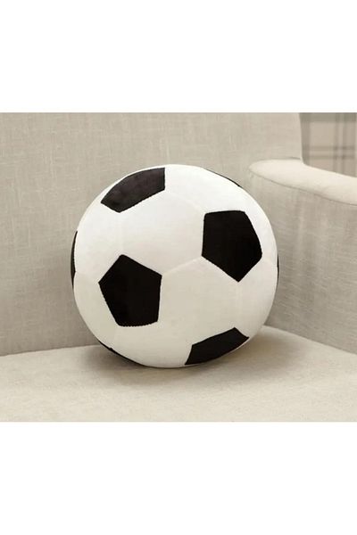 SyaMAG Jucarie De Plus, Minge De Fotbal, Alb-negru, 20 Cm