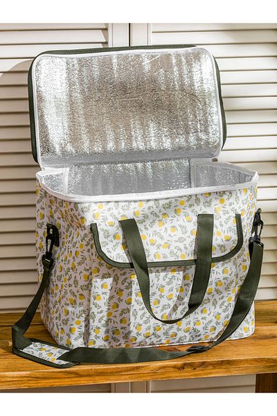 LC Waikiki Lemon Patterned Zippered Thermal Bag (Picnic) 40cm