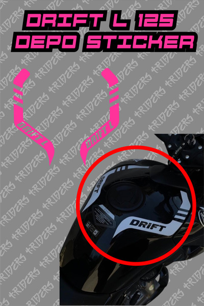 TRİDERS غطاء لاصق لشريط المستودع Drift L 125