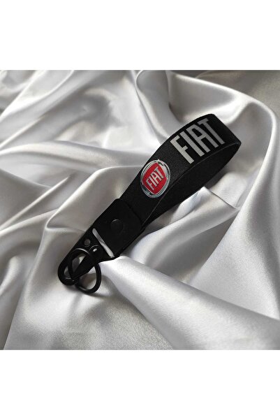 CEBECİOTO FIAT SİYAH BEZ ANAHTARLIK KALİTELİ OTO AKSESUAR, UZUNLUK 15 CM