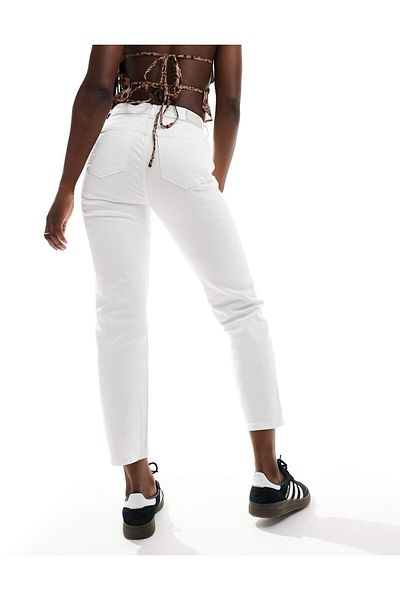 geenz manifacture Akordion Blugi Mom din Lycra cu talie înaltă Pantaloni skinny din denim