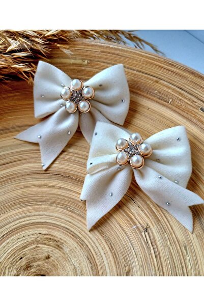 İNİTİUM Velvet Pearl 2-Piece Bow Buckle
