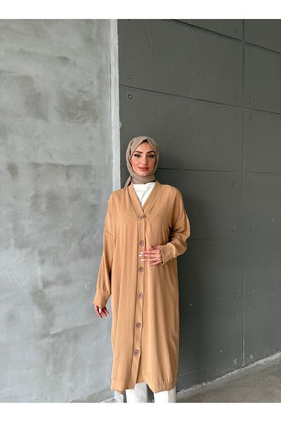 Aranlı tekstil Buttoned Standard Size Oversize Cap/Tunic
