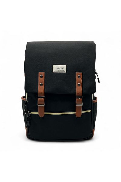 Shihon Stylish canvas backpack with magnetic closure