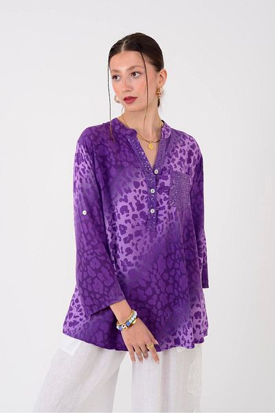Rabiossa Blouse - Purple - Regular fit