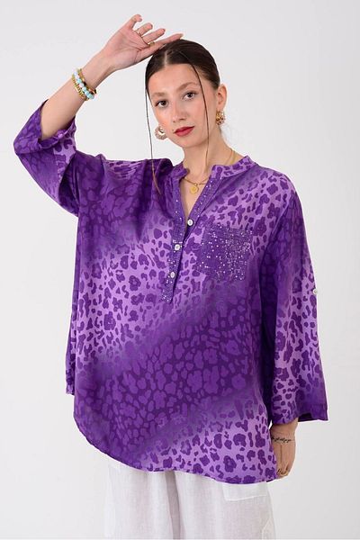 Rabiossa Blouse - Purple - Regular fit