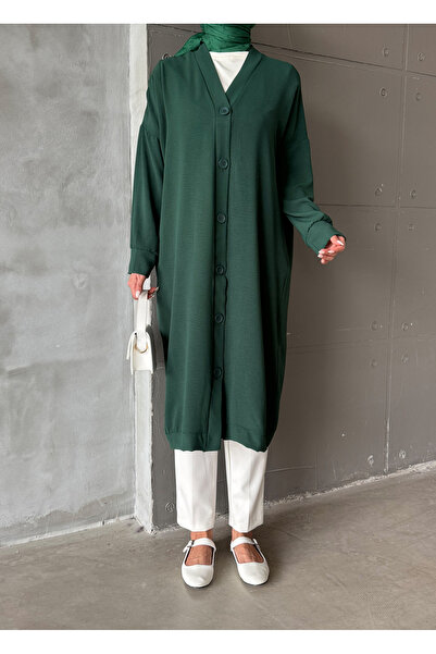 Aranlı tekstil Buttoned Standard Size Oversize Cap/Tunic