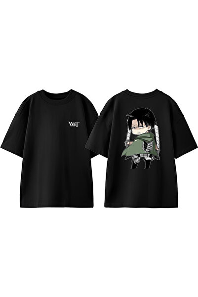 THEWERT Attack On Titan Levi Mini dizajn rukavica Štampano Pamuk crna Oversiz...