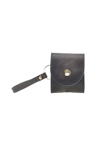 Eldenör Apple AirPods 2Nd Generation Compatible Leather Case Mai Snap Tn18 Gray
