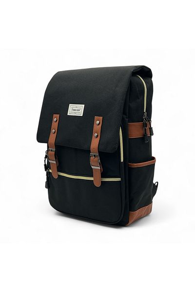 Shihon Stylish canvas backpack with magnetic closure