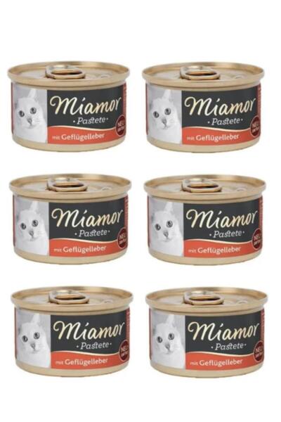 Miamor 6 Adet Pastete Ciğerli Kedi Konserve 85 gr