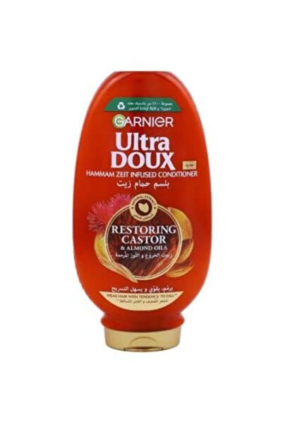 Garnier بلسم ألترا دوكس بزيت الخروع واللوز من غارنييه، 360 مل