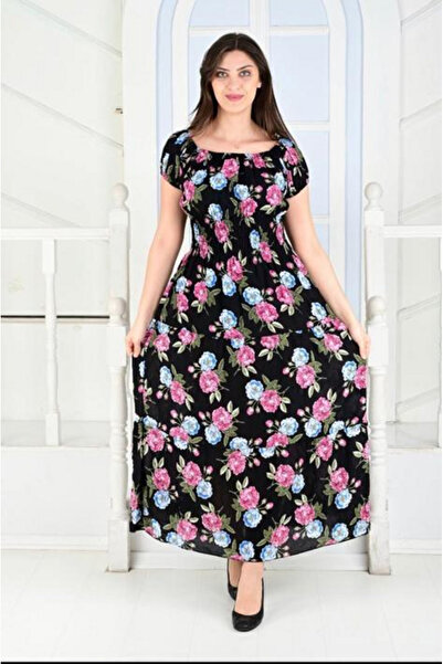 Fibula Madonya Collar Standard Size Short Sleeve Giped Viscose Fold Dress