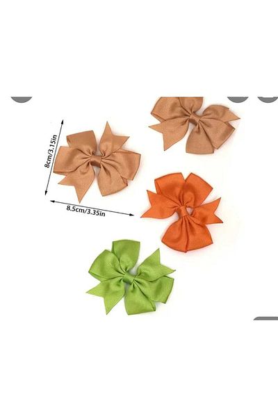 LİDEAS الساتان القوس مشبك Grosgrain 1 زوج