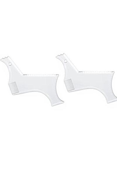 Choice قالب تصفيف اللحية للرجال مكون من قطعتين، مشط لحية خفيف الوزن ومرن