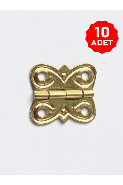 sywoods Gonca Menteşe 10 Adet Sarı 20x20 mm Kutu ve Sandık Menteşesi Hobi Mak...