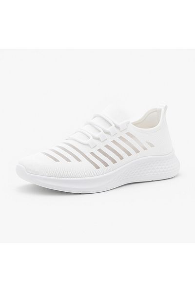 BESKAR Pantofi sport Wina White Knitwear