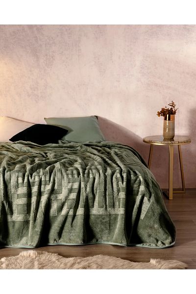 Madame Coco Clementine Mink Emboss Double Blanket