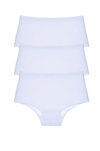ROSEPERİ Women's Panties 3 Pack Black Women's Panties High Waist Gathering Women's Panties Extra Soft and Comfortable
