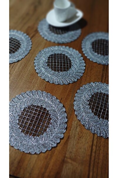 Neweste 6 lı sunumluk kokteyl peçete tepsi örtüsü kahve sunumluk güpür örtü