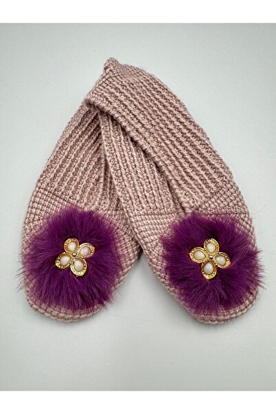 Şatilli Handmade Patik Tunus işi patik el örgüsü patik mor broşlu tunus işi patik çeyizlik hediyelik