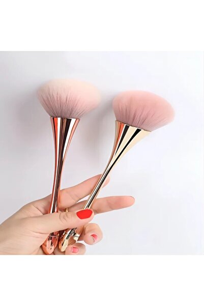 Choice فرشاة أحمر الخدود البودرة باللون الذهبي الوردي فرشاة مكياج احترافية كبيرة لمستحضرات التجميل للوجه