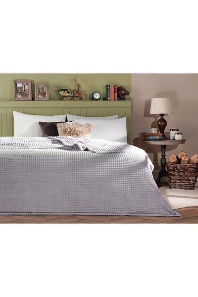 Madame Coco Emile Welsoft Fleece Double Sided Emboss Double Blanket