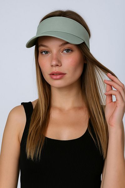 FRESCO SCARFS Unisex Sports Visor Tennis Visor Hat with Uv Protection Cotton Back Velcro Adjustable