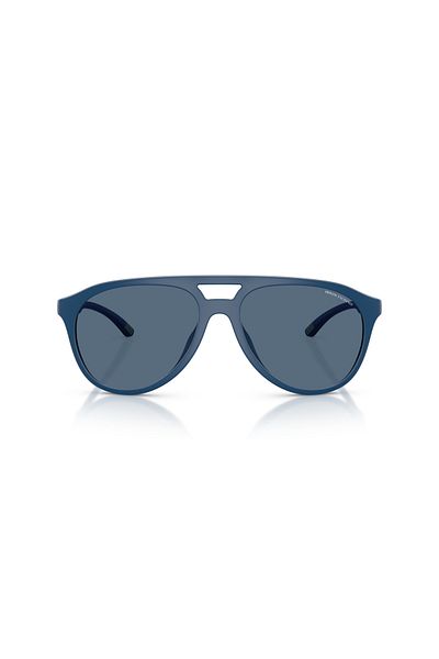 Armani Exchange Man Pilot Sunglasses- Ax 4156su - Lense Size:59mm - Matte Dark Blue