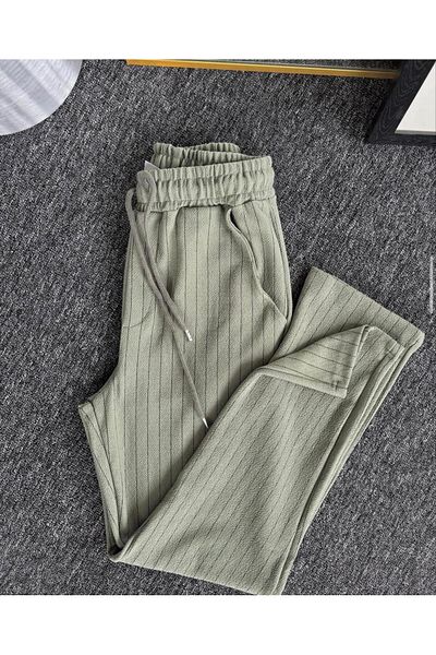 Risil-Nu Company New Season Premium Crepe υφασμάτινο παντελόνι Unisex με λεπτομέρεια