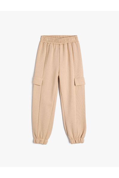 Koton Basic Jogger Sweatpants with Tie-Up Waist and Pockets