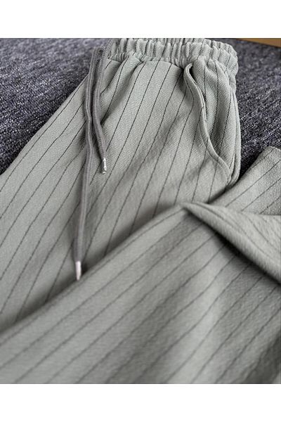Risil-Nu Company New Season Premium Crepe υφασμάτινο παντελόνι Unisex με λεπτομέρεια