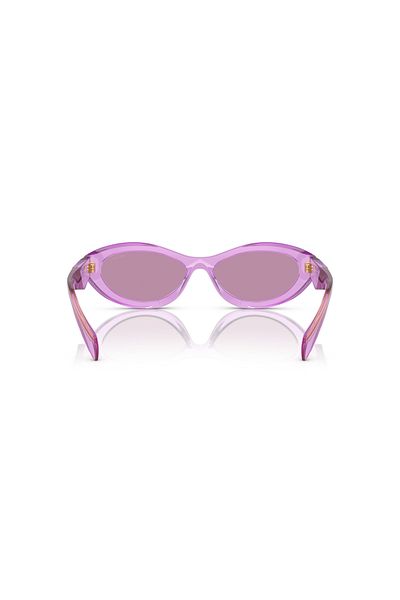Prada Women Irregular Sunglasses- Pr 26zs - Lense Size:55mm - Transparent Amethyst
