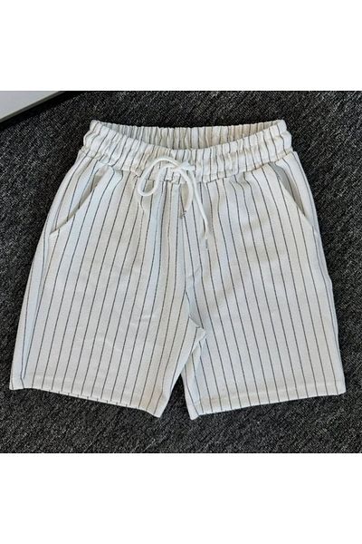 NewCabin New Season Premium Crepe Fabric Line Λεπτομερές Unisex σορτς