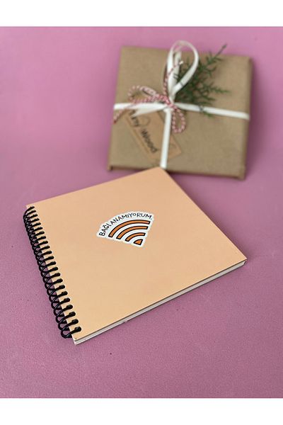KESKİN COLOR Sensational Things – I Can'T Connect Stickered Hard Cover Spiral Notebook