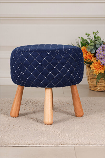 PUFMANYA ETNA ÖZEL SERİ KAPİTONE KUMAŞ DOĞAL GÜRGEN AYAKLI PUF KOLTUK