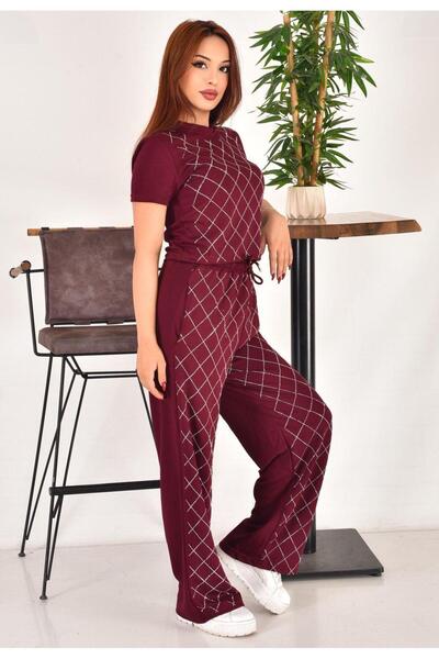 Nivora Style Diamond Patterned Stone Comfortable Double Set