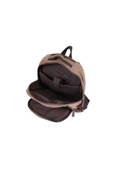 ÇÇS Kanvas Su Geçirmez Laptop Bölmeli Sırt Çantası