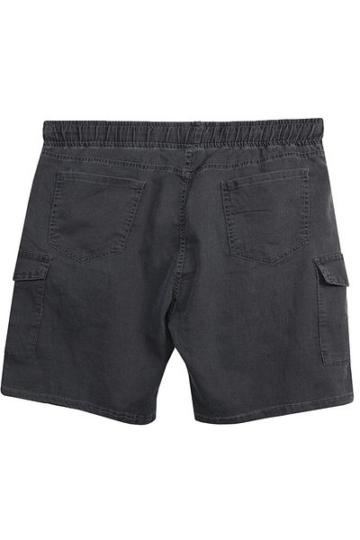 tambattal Plus Size Cargo Pocket Lycra Lace-Up Denim Shorts (Wide Comfortable Fit)