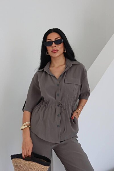 Ekim Store Комплект сорочка-штани в клітинку