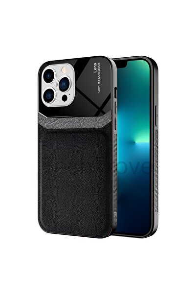 Hatreds Apple iPhone 13 Pro Kılıf Derili Dizayn Yeni Tasarım Soft Elde Kaymay...