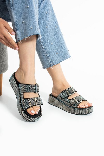 Polomia Comfort Mules - Black - Flat