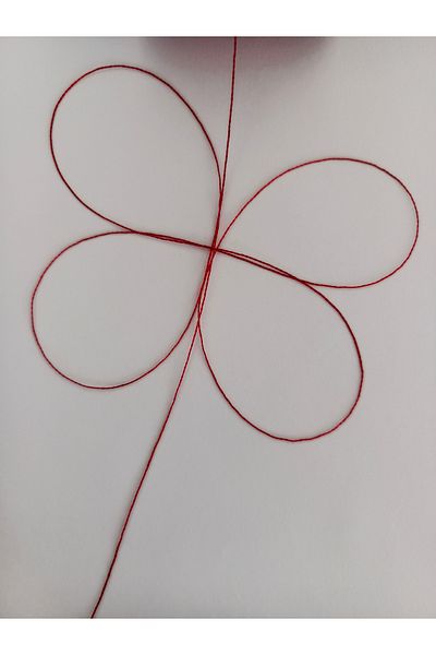 Eskişehir hobi sanat 300 Meters Dark Red Color 0.4 mm Rosary Thread