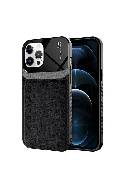 Hatreds Apple iPhone 12 Pro Max Kılıf Derili Dizayn Yeni Tasarım Soft Elde Ka...