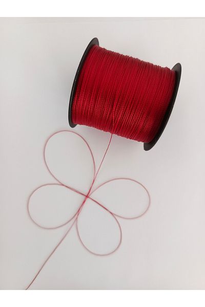Eskişehir hobi sanat 300 Meters Dark Red Color 0.4 mm Rosary Thread