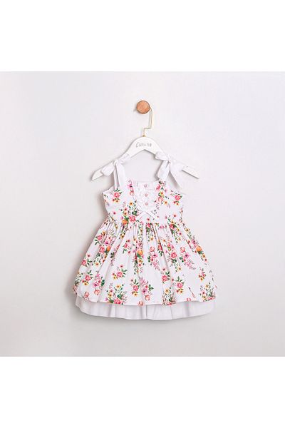 ministok June Strap Floral Patterned Girl's Dress