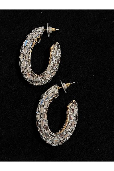 Rupen Kraft Large Size Stone Ring Evening Dress Earrings Design Earrings