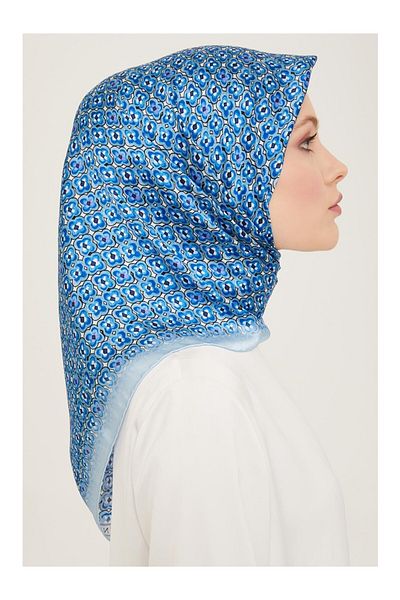 Armine Μεταξωτό κασκόλ Sura 9134D (S ) 90 x 90 Baby Blue - 39
