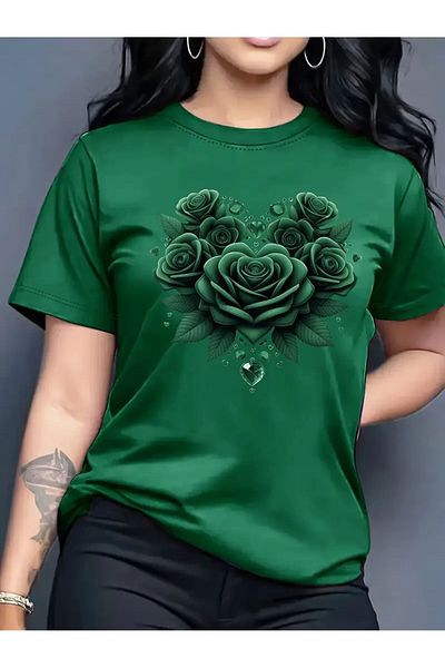 LEIVOR T-Shirt - Green - Regular fit