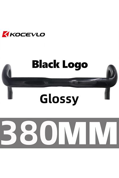 Choice Black 380mm glossy Kocevlo SL Road Carbon handlebar ultra light 150g Compatible internal cabling sy